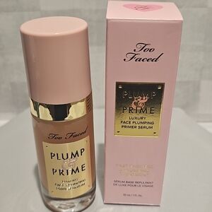 Too Faced Plump & Prime Luxury Face Plumping Primer Serum 30mL - New In Box
